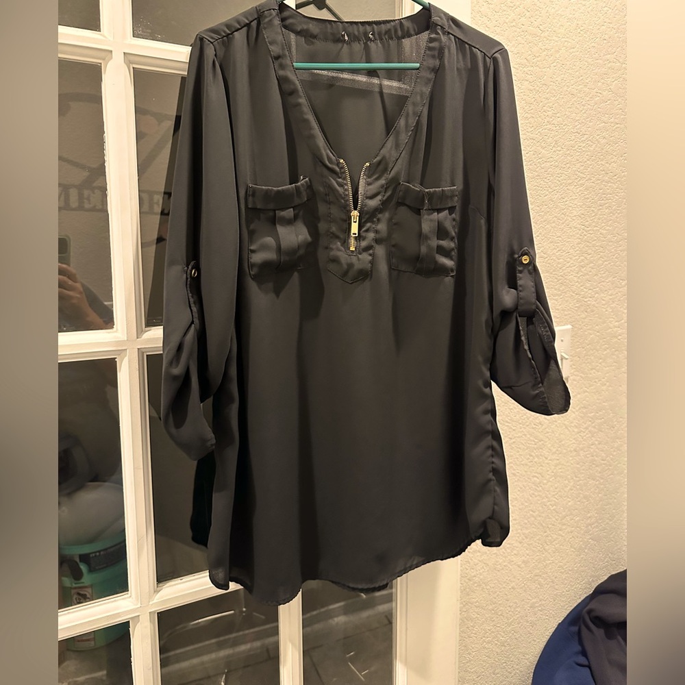 Black dress shirt